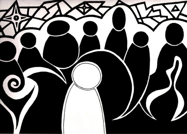 "Alone in a Crowd" by orpheus-blue @Deviantart.com