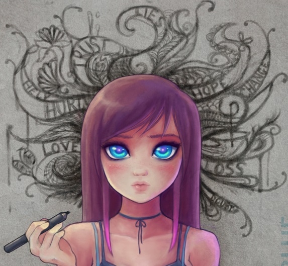 Pic. Source: "Overthinking" by DestinyBlue @Deviantart.com