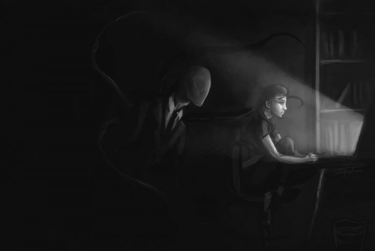 Pic. Source: "Don't Turn Around" by Sanguithar @Deviantart.com