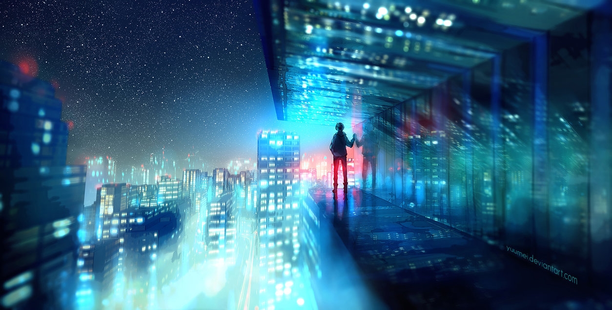Pic. Source: "Above the Lights" by yuumei @Deviantart.com