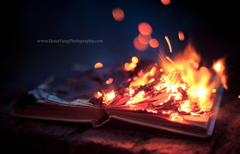 Pic. Source: "Burning Book" by Houavng @Deviantart.com