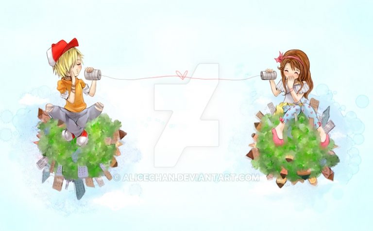 Pic. Source: "Long Distance Love" by Alicechan @Deviantart.com