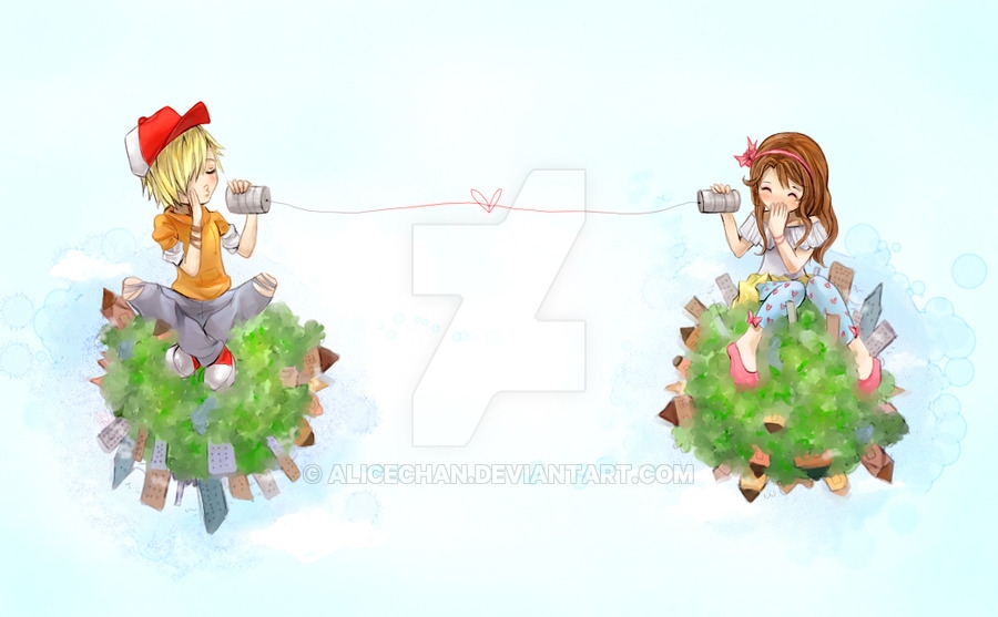 Pic. Source: "Long Distance Love" by Alicechan @Deviantart.com