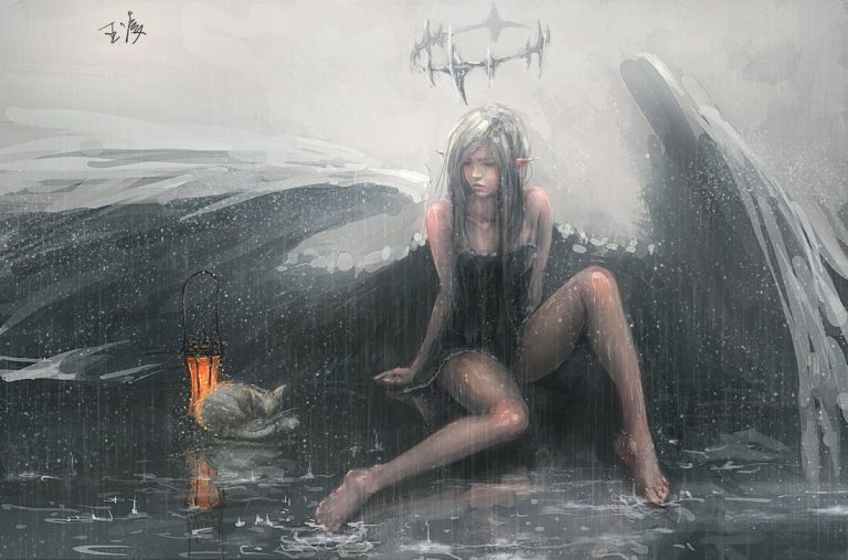 Pic. Source: "Angel" by Wlop @Deviantart.com