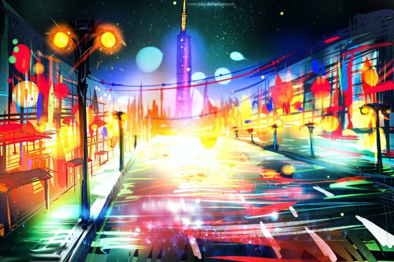 Pic. Source: "Rainbow Street" by Ryky @Deviantart.com