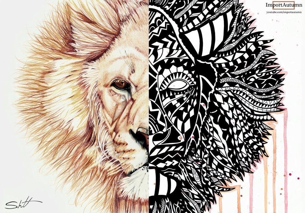 Pic. Source: "Realism vs Polynesian Lion" by importautumn @Deviantart.com