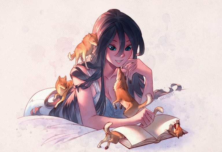 Pic.Source: "Muses with Wolves" by nakanoart @deviantart.com