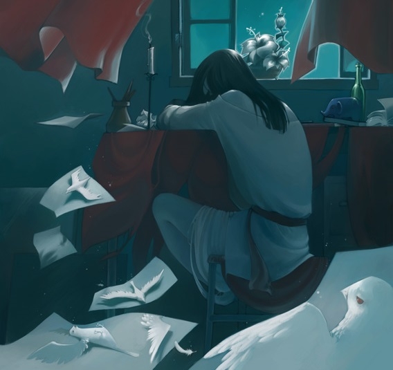 Pic.Source: "in sleep" by skim-milk @deviantart.com