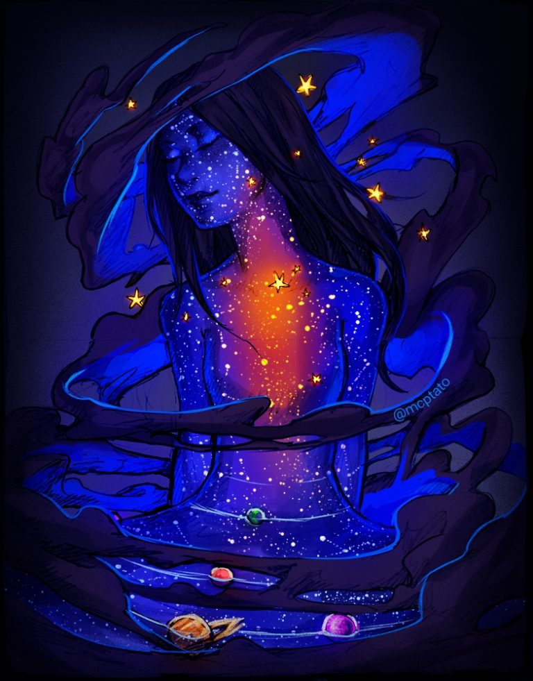 Pic.Source: "If she's a universe" by mcptato @deviantart.com