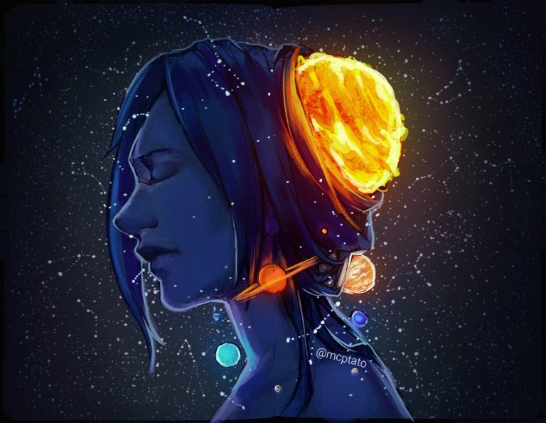Pic.Source: "Solar System" by mcptato @deviantart.com