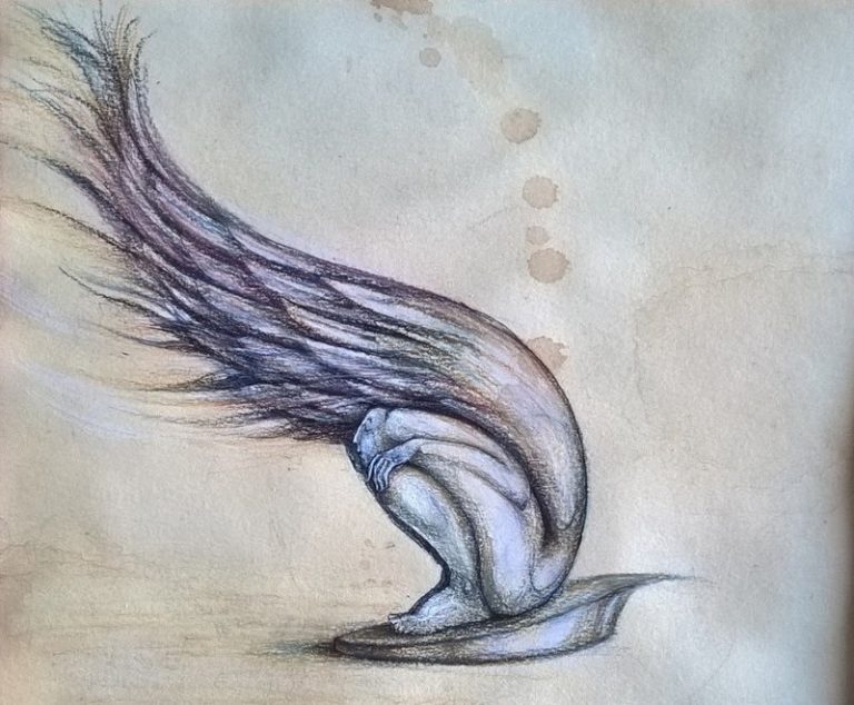 Pic.Source: "winged man sitting" by semraturkmen @deviantart.com