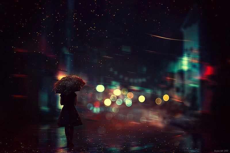 Pic.Source: "Magical night" by BaxiaArt @deviantart.com