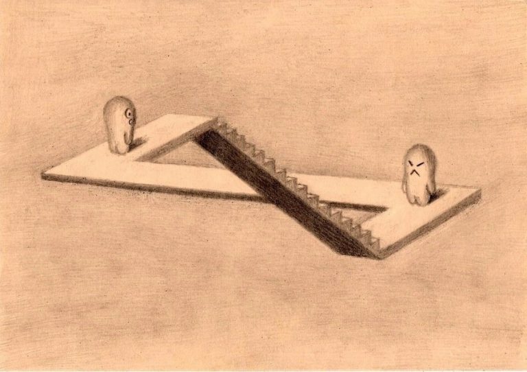 Pic.Source: "Strange positional relationship" by NAGAIHIDEYUKI @deviantart.com