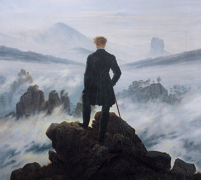 Pic.Source: File:Caspar David Friedrich - Wanderer above the sea of fog.jpg @wikipedia.org
