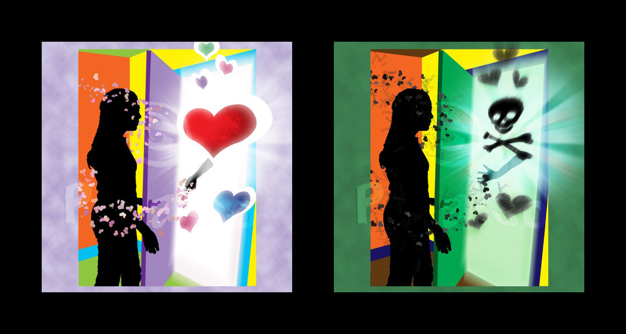 Love vs Hate by Picatso1