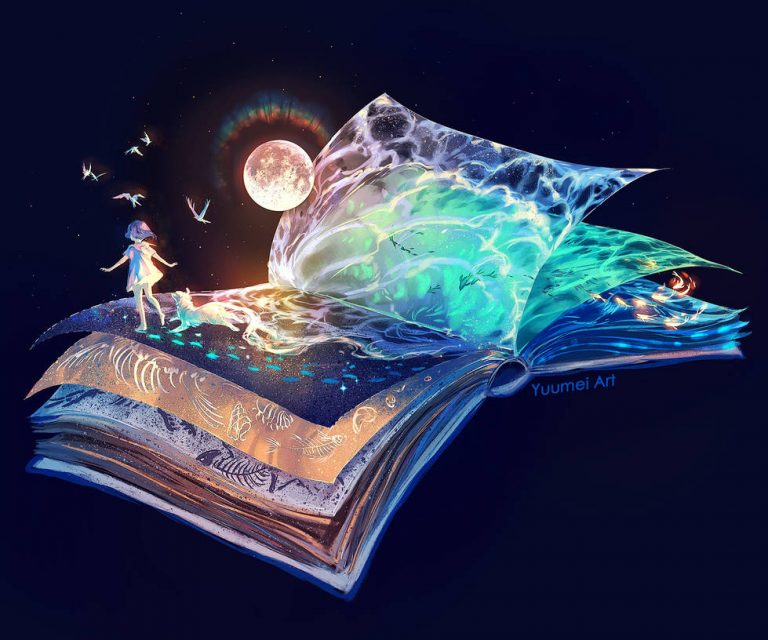 Pic.Source: "Lost in the Pages" By yuumei @deviantart.com
